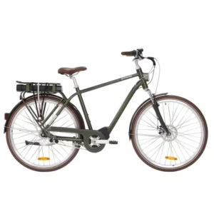 Bicicleta elétrica urbana ELOPS 920 E com quadro alto.