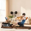 Máquina de Remo a Água JOROTO MR280PRO – Carvalho FSC e Dobrável para Casa, Apartamento e Exercícios Cardiovasculares