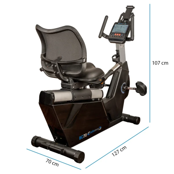 cst-bc70-B-2_dimensions_1600 ergômetro reclinado Cardiostrong BC70